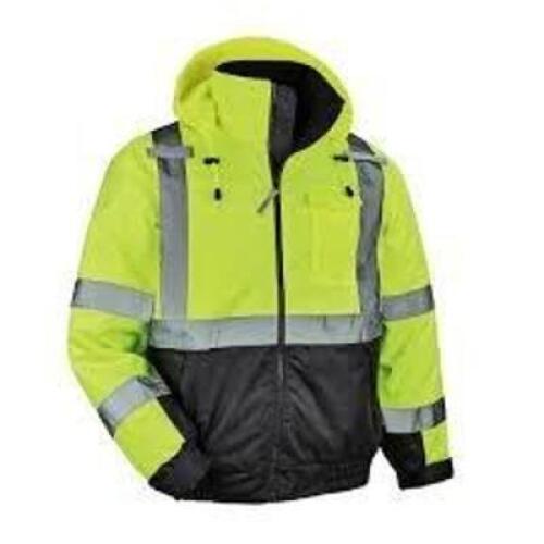 DESCRIPTION: (1) HI-VIZ SAFETY JACKET BRAND/MODEL: AWARE WEAR #W377 INFORMATION: LIME SIZE: LARGE RETAIL$: $99.00 EA QTY: 1