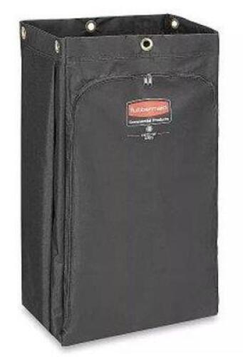 DESCRIPTION: (2) REPLACEMENT BAG FOR HOUSEKEEPING CART BRAND/MODEL: RUBBERMAID #6350-00 INFORMATION: BLACK SIZE: 11" X 17" X 33" RETAIL$: $68.00 EA QT