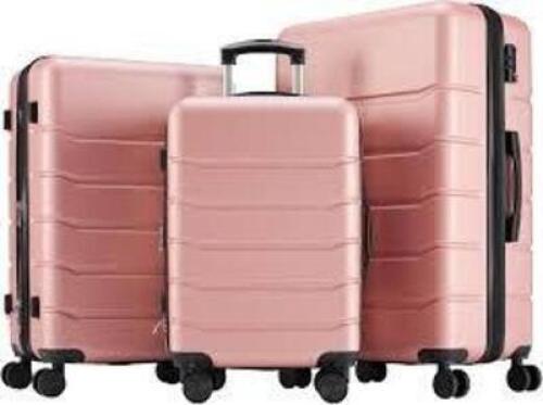 DESCRIPTION: (1) ROLLING SUITCASE SET BRAND/MODEL: BLORLY #XLX-TZ2048IN-3P-PK INFORMATION: PINK, 3 SET RETAIL$: $64.99 EA QTY: 1