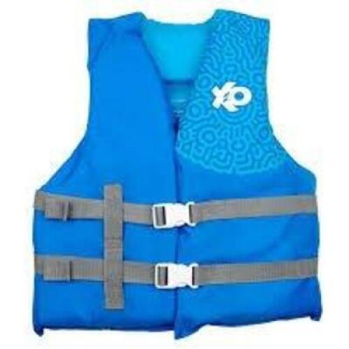 DESCRIPTION: (1) YOUTH LIFE JACKET BRAND/MODEL: X2O INFORMATION: BLUE, YOUTH SIZE: 50-90 LBS RETAIL$: $12.97 EA QTY: 1