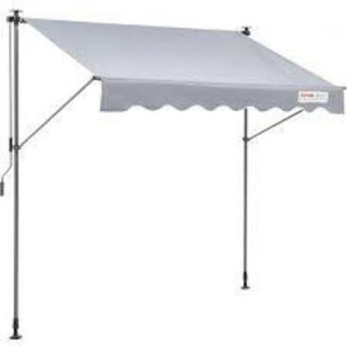 DESCRIPTION: (1) RETRACTABLE PATIO AWNING BRAND/MODEL: VEVOR INFORMATION: GRAY RETAIL$: $65.99 EA QTY: 1