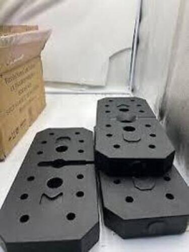 DESCRIPTION: (6) CANOPY WEIGHTSINFORMATION: BLACK, SQUAREQTY: 6