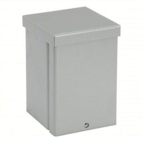 DESCRIPTION: (1) ENCLOSURE BRAND/MODEL: WIEGMANN #3A909 INFORMATION: STEEL, GRAY SIZE: 6" X 4" X 4 RETAIL$: $37.71 EA QTY: 1
