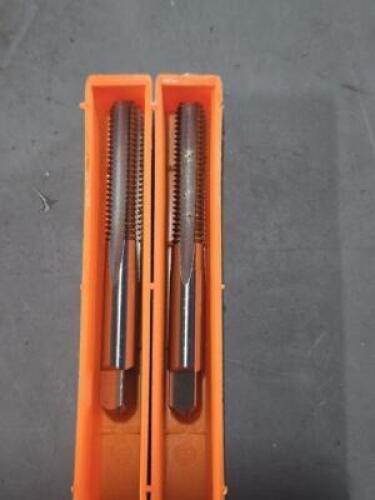 DESCRIPTION: (2) HSS STRAIGHT FLUTE BOTTOMING TAP BRAND/MODEL: HERTEL 02343446 SIZE: M8 x 1.25 QTY: 2