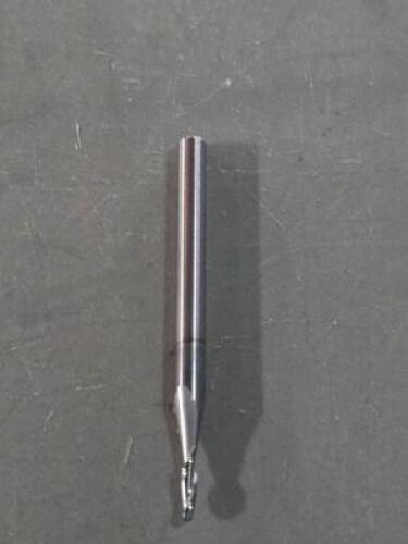 DESCRIPTION: (10) CARBIDE STUB BSLL END MILL BRAND/MODEL: SHARPCARB 84-2063 SIZE: 1/16" DIA RETAIL$: $391.00 QTY: 10