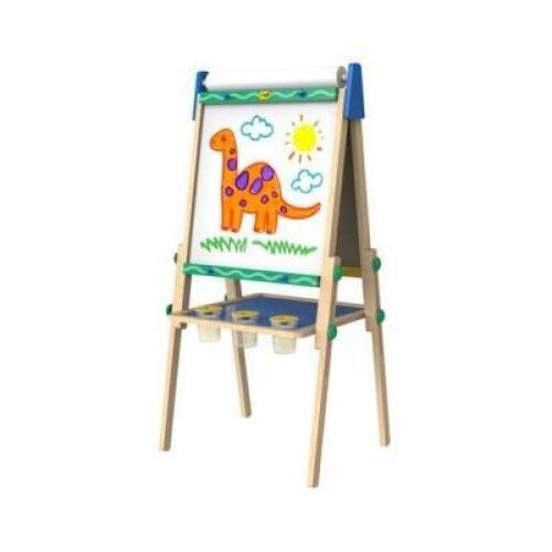 DESCRIPTION: KIDS DUAL SIDED WOODEN ART EASEL BRAND/MODEL: CRAYOLA RETAIL$: $54.97 QTY: 1