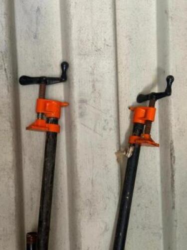 (2) - LONG BAR CLAMPS