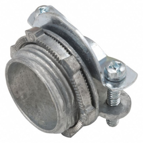DESCRIPTION: 50CT BOX OF DIE CAST ZINC CLAMP STYLE THREADED METAL CONNECTOR BRAND/MODEL: RACO RETAIL$: $115.00 SIZE: 3/4" QTY: 1