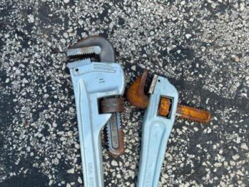 (2) - HD PIPE WRENCHES