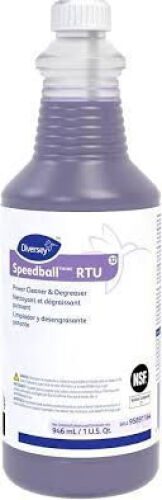 DESCRIPTION: (6) POWER CLEANER AND DEGREASER BRAND/MODEL: DIVERSEY SPEEDBALL SIZE: 1 QT RETAIL$: $60.00 QTY: 6
