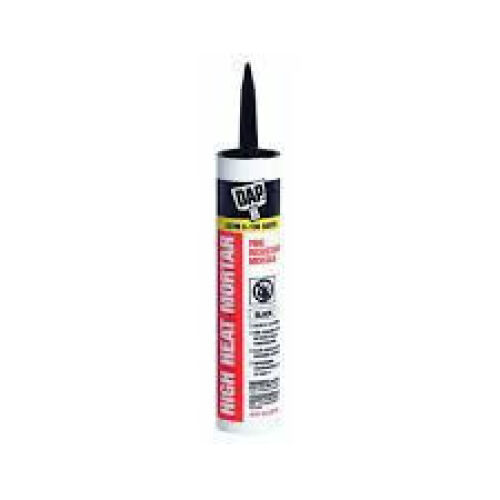 DESCRIPTION: (6) BLACK HIGH HEAT MORTAR BRAND/MODEL: DAP 18854 INFORMATION: 0-2000 DEG SIZE: 10 FL OZ RETAIL$: $38.94 QTY: 6