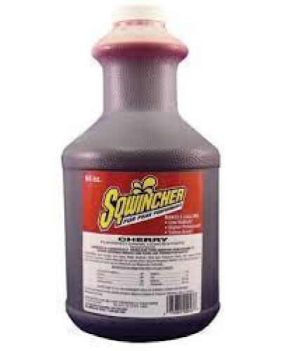 DESCRIPTION: (2) CHERRY SPORTS DRINK CONCENTRATE BRAND/MODEL: SQWINCHER 820RF2 INFORMATION: MAKES 5 GALLON PER GALLON OF CONCENTRATE SIZE: 1GALL RETAI