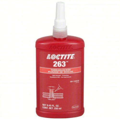 DESCRIPTION: (2) THREADLOCKER BRAND/MODEL: LOCTITE 263 SIZE: 8.45 FL OZ RETAIL$: $436.45 QTY: 2
