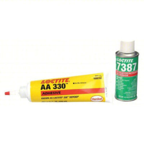 DESCRIPTION: (2) ACTIVATOR CURED ADHESIVE BRAND/MODEL: LOCTITE AA 330 INFORMATION: GEL SIZE: 250mL RETAIL$: $338.48 QTY: 2