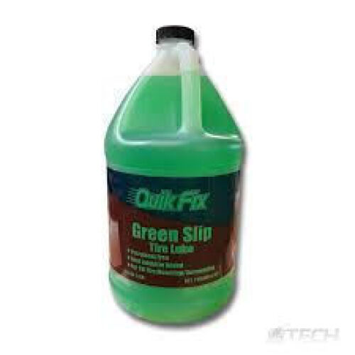 DESCRIPTION: (1) GREEN SLIP TIRE LUBE BRAND/MODEL: QUIK FIX 1790 SIZE: 1 GAL RETAIL$: $35.00 QTY: 1