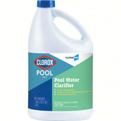 DESCRIPTION: (2) POOL WATER CLARIFIER BRAND/MODEL: CLOROX PRO 92128 CLP SIZE: 1GAL RETAIL$: $68.72 QTY: 2