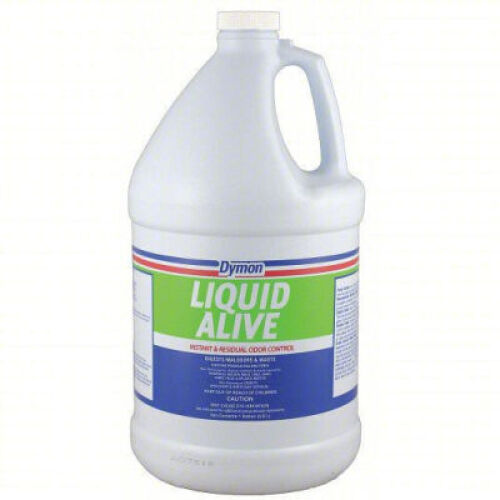 DESCRIPTION: (2) ENZYME ODOR CONTROL BRAND/MODEL: DYMON LIQUID ALIVE SIZE: 1GAL RETAIL$: $74.87 QTY: 2