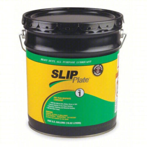 DESCRIPTION: (1) GENERAL PURPOSE DRY LUBRICANT BRAND/MODEL: SLIP PLATE SLIP 1-5GB SIZE: 5 GAL RETAIL$: $375.96 QTY: 1
