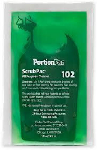 DESCRIPTION: (1) CASE OF (528) ALL PURPOSE CLEANER CONCENTRATE BRAND/MODEL: PORTIONPAC 102 SIZE: 1 FL OZ RETAIL$: $472.00 QTY: 1