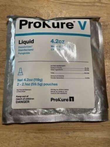 DESCRIPTION: (1) CASE OF (12) DEODORIZER DISINFECTANT FUNGICIDE BRAND/MODEL: PROKURE V #205-V420R12 SIZE: 4.2 OZ RETAIL$: $735.00 QTY: 1