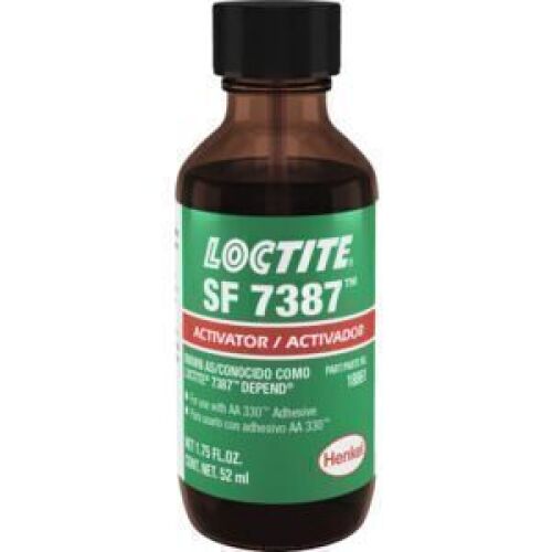 DESCRIPTION: (4) ADHESIVE ACTIVATOR BRAND/MODEL: LOCTITE SF 7387 INFORMATION: FOR USE WITH AA 330 ADHESIVE SIZE: 1.75 FL OZ RETAIL$: $122.64 QTY: 4