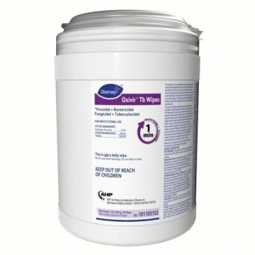 DESCRIPTION: (2) CONTAINERS OF (160) SANITIZING WIPES BRAND/MODEL: DIVERSEY OXIVIR 1 WIPES RETAIL$: $14.25 EA QTY: 2