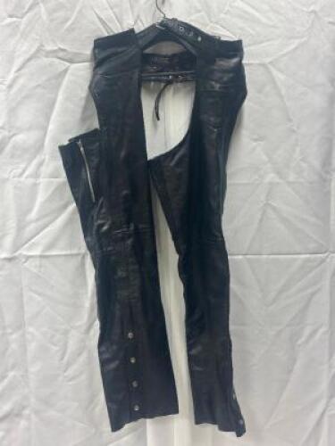 (2) - BACKLESS LEATHER CHAPS