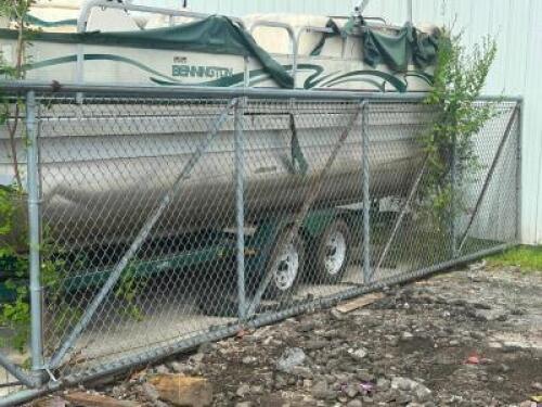 24' GALVANIZED CHAIN LINK ROLLING FENCE