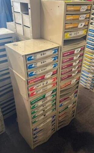 (8) - SMALL PART / MULTI DRAWER ORGANIZERS WITH CONTENTS