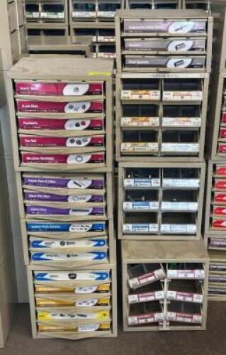 (8) - SMALL PART / MULTI DRAWER ORGANIZERS WITH CONTENTS