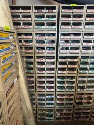 (6) - SMALL PART / SIX DRAWER PULL OUT ORGANIZERS WITH CONTENTS