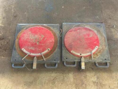 (2) - WHEEL ALIGNMENT TURNTABLES