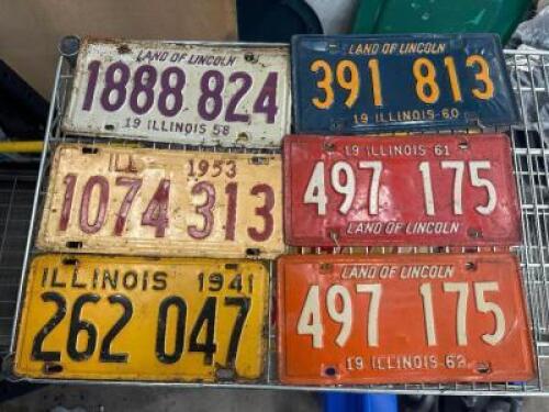 (6) - VINTAGE LICENSE PLATES