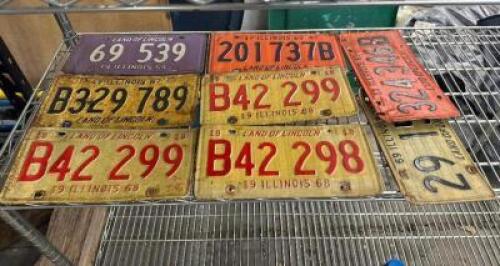 (8) - VINTAGE LICENSE PLATES