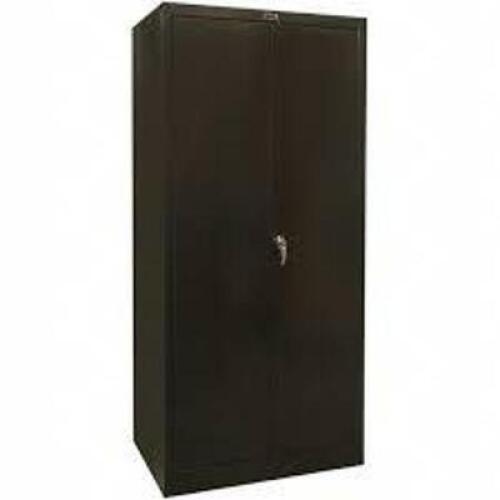 DESCRIPTION: (1) STORAGE CABINET BRAND/MODEL: HALLOWELL INFORMATION: BLACK, STEEL, SWING HANDLE SIZE: 36" X 18" X 78" RETAIL$: $632.52 EA QTY: 1