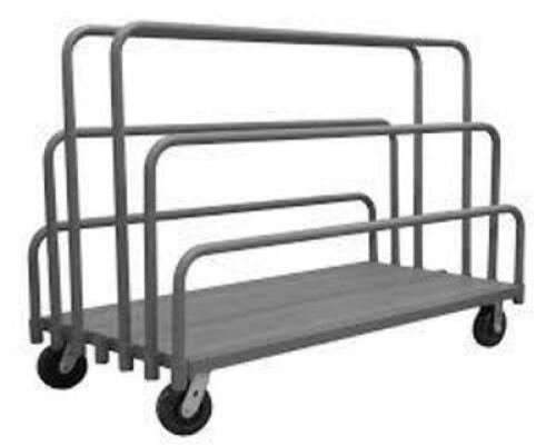 DESCRIPTION: (1) PANEL MOVING TRUCKS BRAND/MODEL: DURHAM #APT-3672-95 INFORMATION: STEEL, GRAY, MOVEABLE DIVIDERS SIZE: 45" H X 36" W X 75.3125" L RET