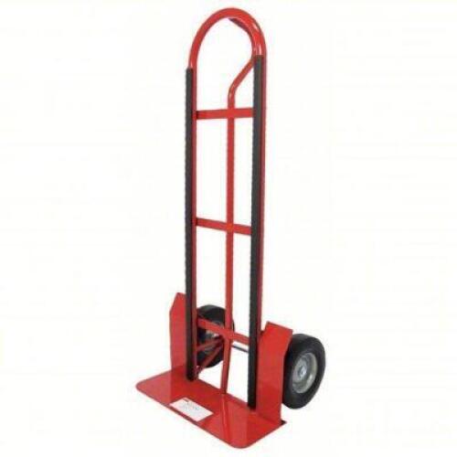 DESCRIPTION: (1) GENERAL PURPOSE HAND TRUCK BRAND/MODEL: DAYTON #34D661 INFORMATION: RED, STEEL, 600 LB CAPACITY SIZE: 21-3/4" X 7-1/4" RETAIL$: $138.