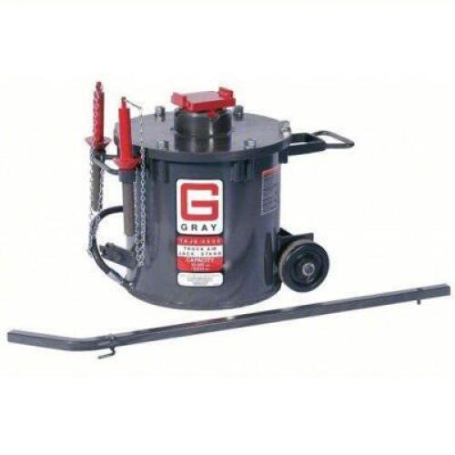 DESCRIPTION: (1) TRUCK JACK BRAND/MODEL: GRAY #11N164 INFORMATION: STEEL, PNEUMATIC, AIR, 15 TON LOAD CAPACITY SIZE: 17-5/8" MIN LIFT TO 52-1/4" MAX L