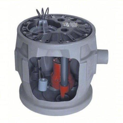 DESCRIPTION: (1) SIMPLEX SEWAGE SYSTEM BRAND/MODEL: LIBERTY PUMPS #38C057 INFORMATION: 41 GAL, 3/4 HP, 115V AC, 125 GPM FLOW RATE @ 10' OF HEAD, 4 IN