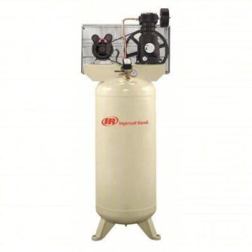 DESCRIPTION: (1) ELECTRIC AIR COMPRESSORBRAND/MODEL: INGERSOLL RAND #4YW10SIZE: 5 HP, 1 STAGE, VERTICAL, 60 GAL TANK, 15.5 CFM, 230V ACRETAIL$: $2085.61 EAQTY: 1