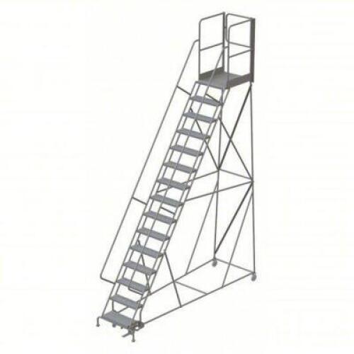 DESCRIPTION: (1) ROLLING LADDER BRAND/MODEL: TRI-ARC #45FF64 INFORMATION: UNASSEMBLED, STEEL, MANUAL LOCK, PERFORATED SIZE: 12.5 PLATFORM HEIGHT RETAI