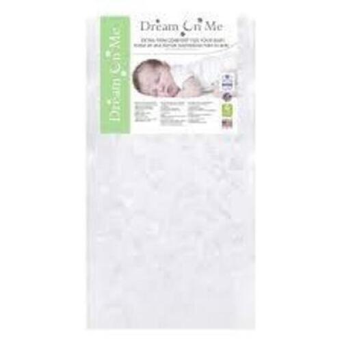 DESCRIPTION: (1) FULL CRIB SIZE MATTRESS FOR TODDLERS BRAND/MODEL: DREAM ON ME #1A4-W INFORMATION: WHITE, EXTRA FIRM SIZE: 4" RETAIL$: $149.99 EA QTY: