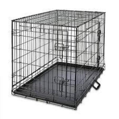 DESCRIPTION: (1) TWO DOOR DOG TRAINING CRATE BRAND/MODEL: VIBRANT LIFE #34977 SIZE: 48" L X 29" W X 31.5" H RETAIL$: $120.99 EA QTY: 1