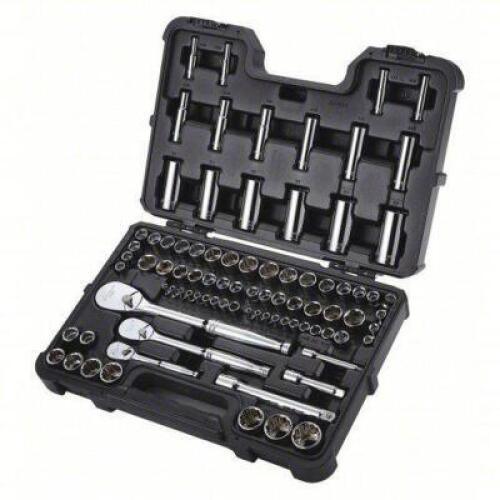 DESCRIPTION: (1) SOCKET WRENCH SET BRAND/MODEL: WESTWARD #53PN73 INFORMATION: 86 PIECES, 12 POINT, MULTIPLE DRIVE SIZES RETAIL$: $205.04 EA QTY: 1