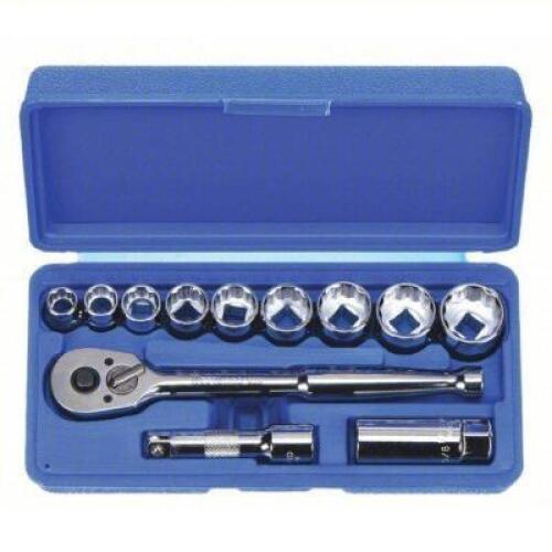 DESCRIPTION: (1) SOCKET WRENCH SET BRAND/MODEL: WESTWARD #4PL88 INFORMATION: 12 PIECES, CHROME SIZE: 3/8" DRIVE RETAIL$: $43.63 EA QTY: 1