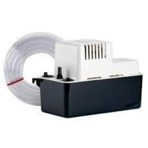 DESCRIPTION: (1) CONDENSATE PUMP BRAND/MODEL: LITTLE GIANT #VCMA-20 INFORMATION: SAFETY SWITCH INCLUDED, 115 V, 60 HZ, 1.5 AMP SIZE: 6 FT CORD RETAIL$