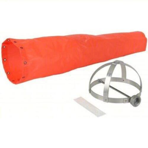DESCRIPTION: (1) WINDSOCK KIT BRAND/MODEL: PRODUCT NUMBER #3LWE4 INFORMATION: ORANGE SIZE: NYLON, 36 IN LG, 10 IN THROAT DIA, ORANGE, WINDSOCK WITH MO