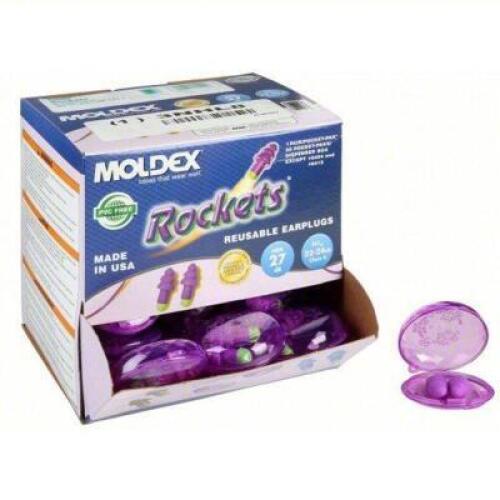 DESCRIPTION: (3) BOXES OF (50) PAIRS OF EARPLUGS WITH CASE BRAND/MODEL: MOLDEX #3NHL8 INFORMATION: FLANGED, 27 DB NRR, GEN PURPOSE, UNCORDED, REUSABLE