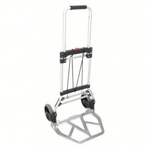 DESCRIPTION: (1) TELESCOPING THIN-PROFILE FOLDING HAND TRUCK BRAND/MODEL: PRODUCT NUMBER #30ZM68 INFORMATION: SOLID RUBBER SIZE: 19"X 13-3/4" RETAIL$: