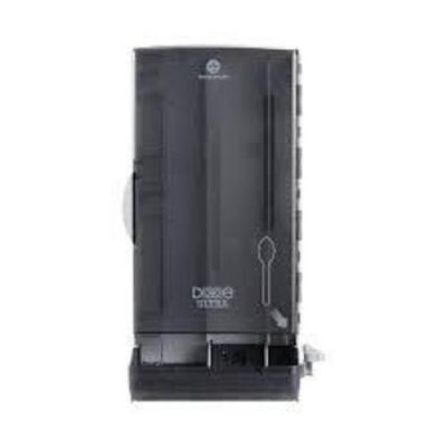 DESCRIPTION: (1) DISPOSABLE SPOON DISPENSER BRAND/MODEL: DIXIE ULTRA #SSSD80 INFORMATION: BLACK RETAIL$: $145.00 EA QTY: 1